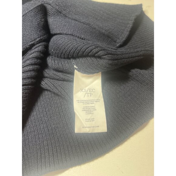 Cabi Sweater Dress Long Sleeve Ladies Size XS Navy Blue Color - Picture 6 of 9